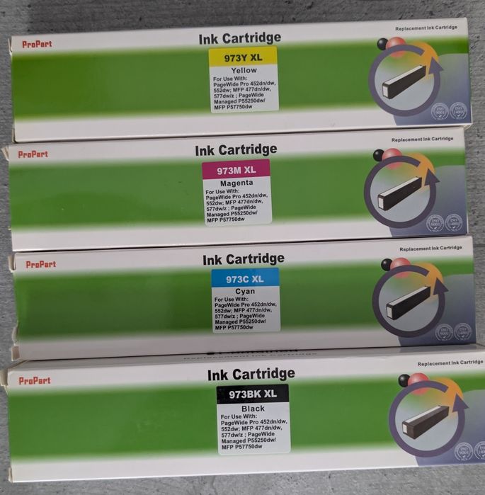 Set 4 cartușe compatibile imprimanta  HP