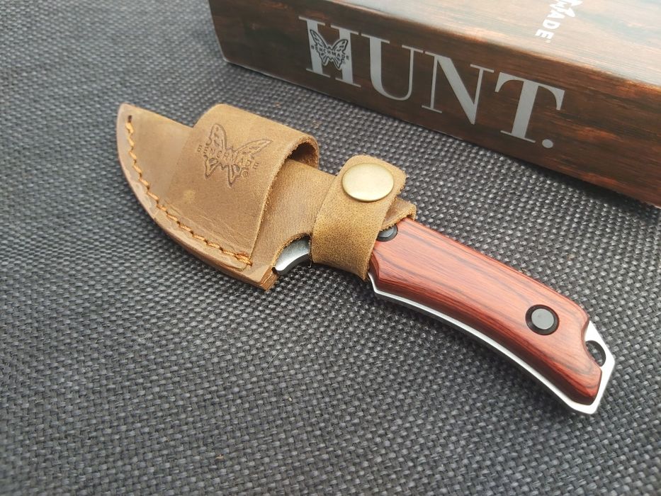 Ловен нож Benchmade HUNT малък с кожена кания