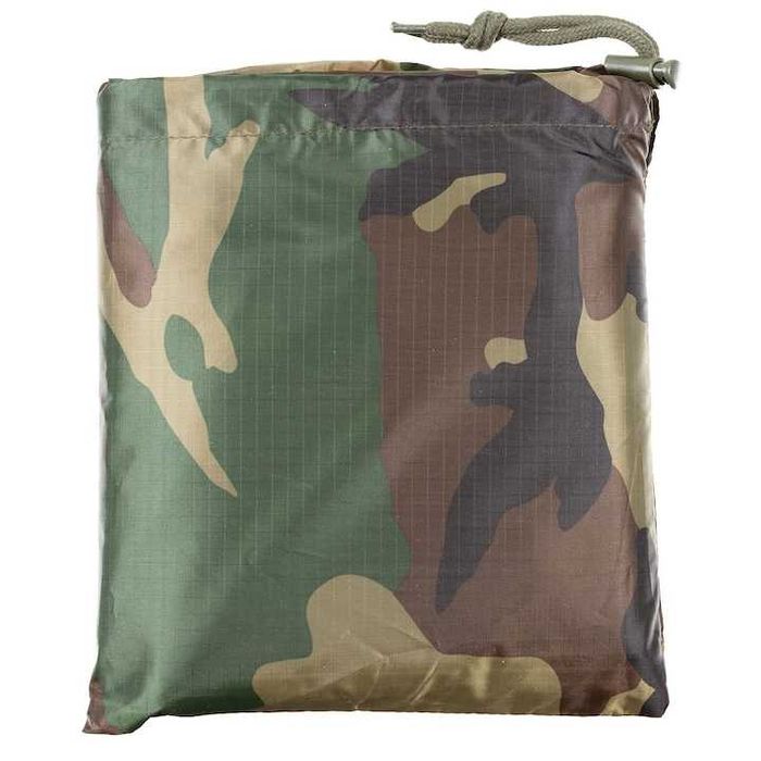 Pelerină MFH Militar US Poncho Woodland Vânătoare Pescuit Camping NOUA