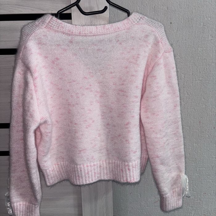 Кардиган, джемпер розовый