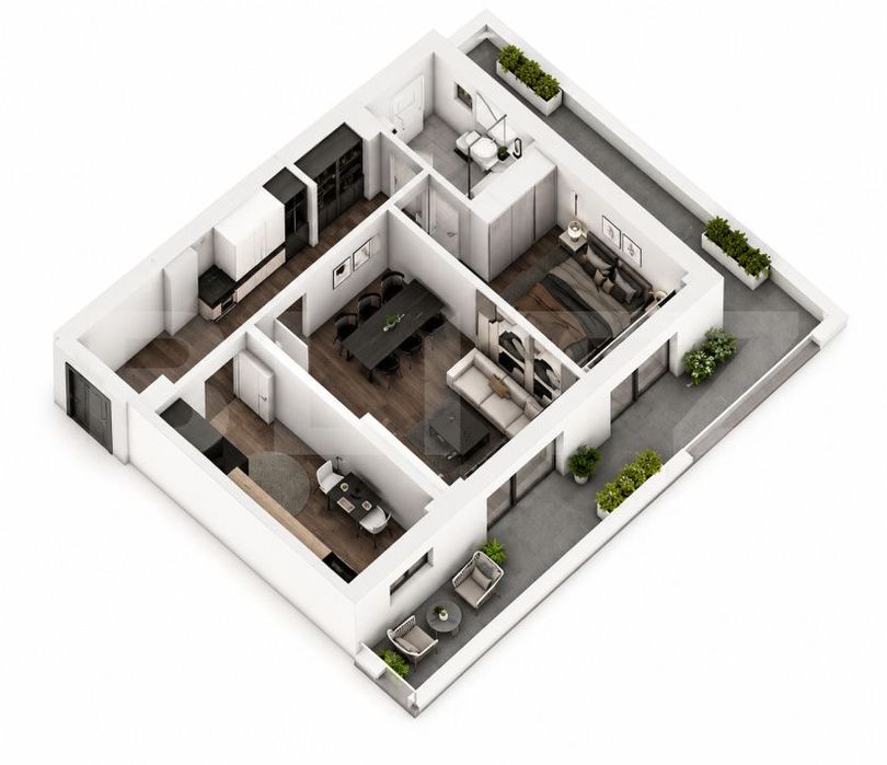 Apartament 2 camere, 82.62 mp, ansamblu 0% Comision Achizitie, Calea S — fotografia 3