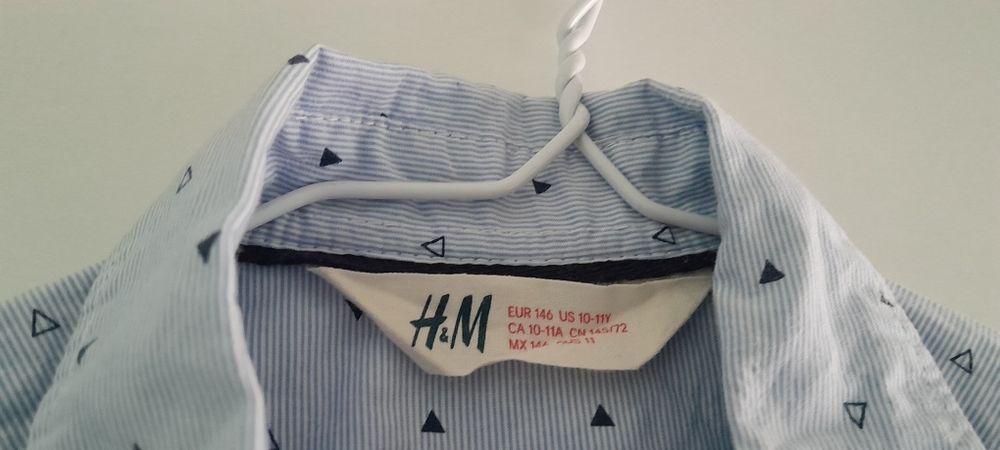 Set cămăși H&M, Calvin Klein, Prinston, pt 10-12 ani