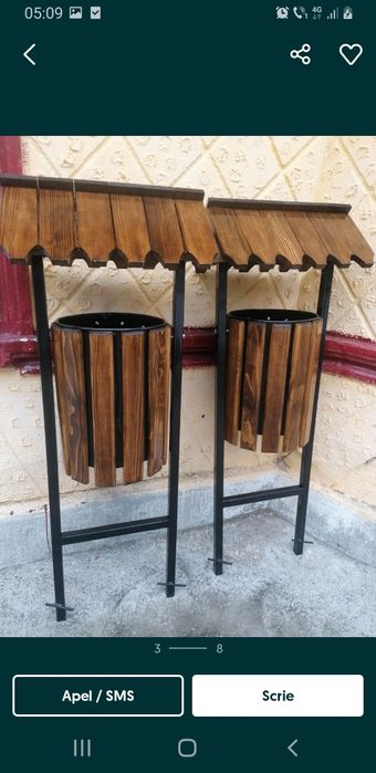 Vând cosuri de gunoi baci băncuțe mese  diferite modele