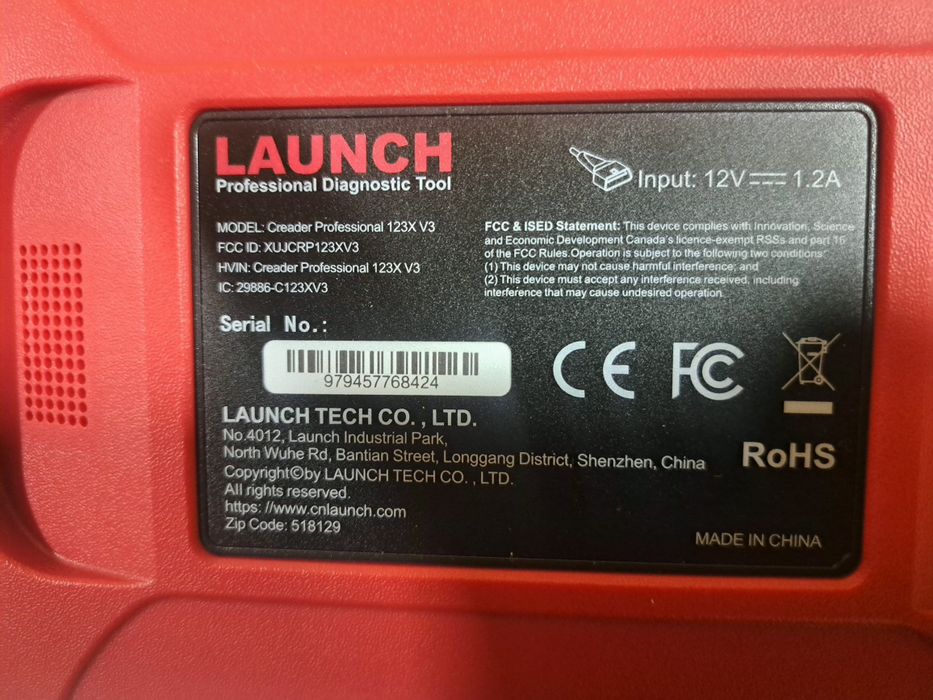 Продвам Автодигностика Launc CRP123 x