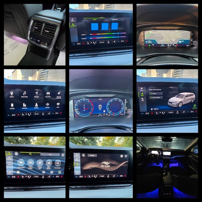 Skoda Octavia IV First Edition 2021 DSG 150CP Skoda Crystal Lighting Bord Virtual Tabletă Alcantara Jante 18" Cameră Scaune Electrice Climă 4 Zone E6