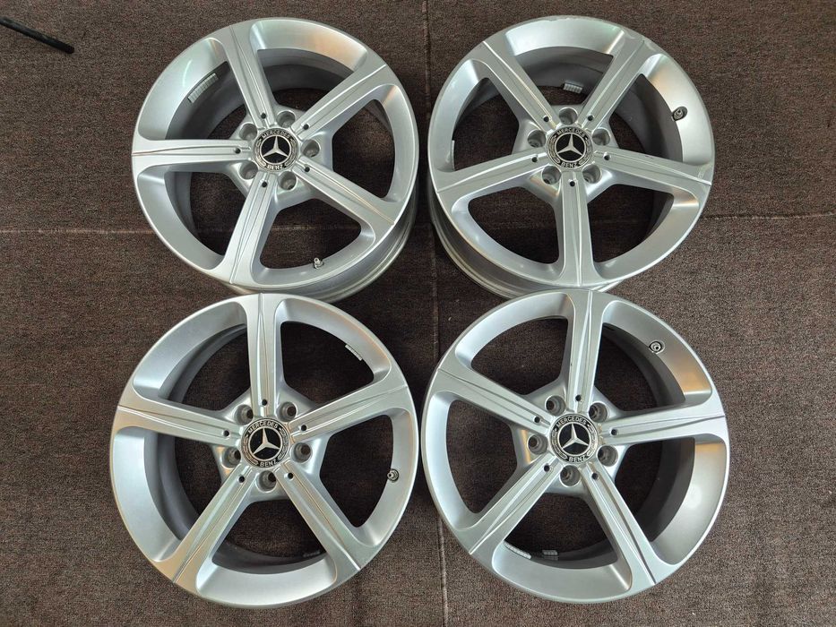 4 Jante Aliaj 5x112 17'' 6.5J ET 44 - OEM Mercedes A Class CLA B Class VITO VIANO V-Class + Senzori OEM Mercedes !