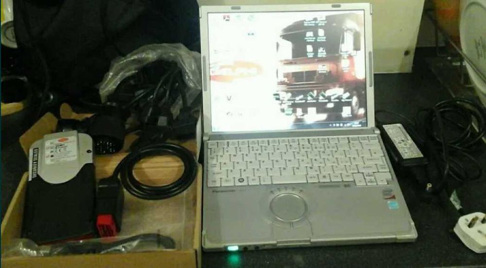 Kit diagnoza auto 12/24V obd2 led bluetooth+laptop full activat, tester auto pentru turisme si camioane in limba romana, totul instalat si activat