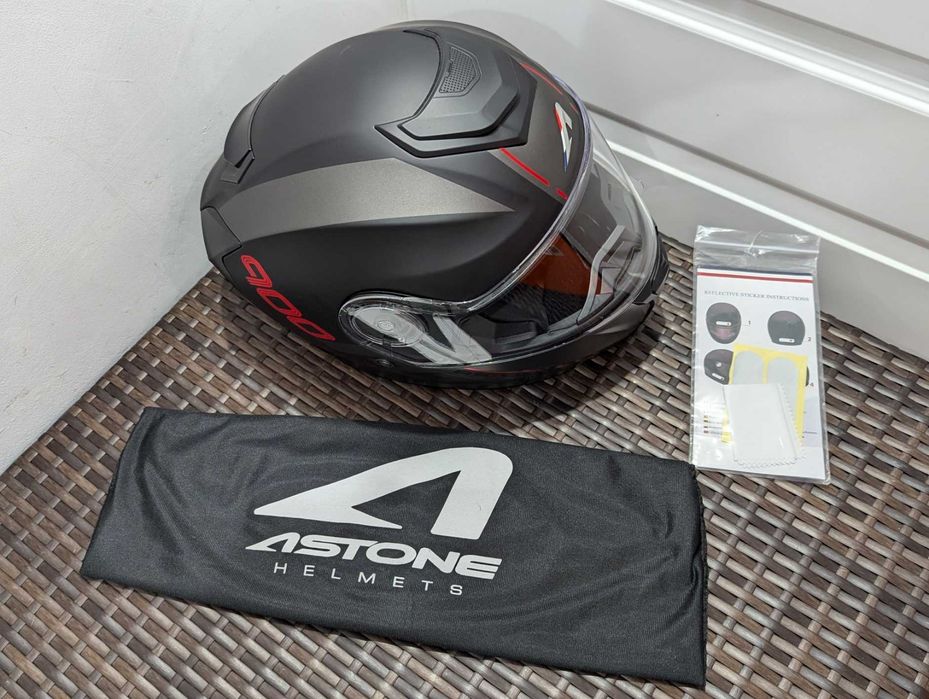 Casca moto Astone RT 900, marime M - flip-up, ochelari de soare