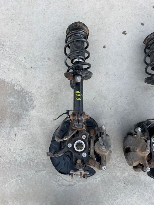 SET Fuzeta Completa Stanga/Dreapta Arc Telescop Etrier Rulment Vw Golf 7