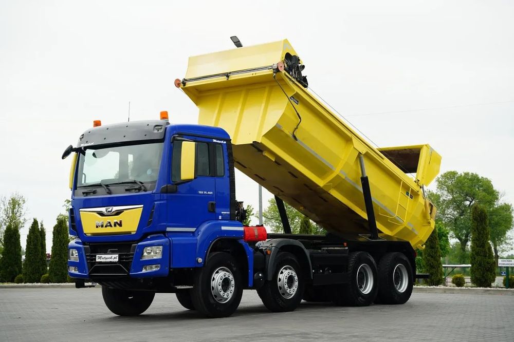 MAN TGS 35.460 / 8x4 / BASCĂLĂTOR 5.8 M / HIDROCLAPĂ / NAVIGAȚIE / 2018
