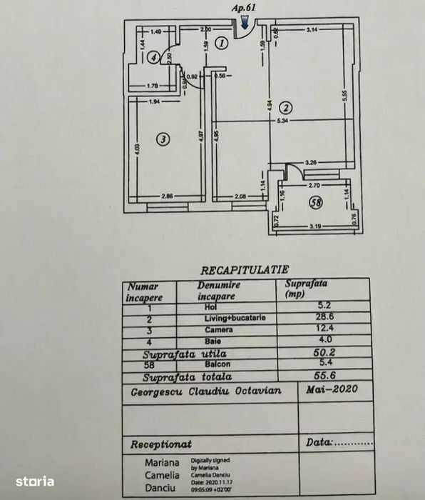 Apartament 2 Camere De Vanzare Mihai Bravu Metrou Bloc Nou