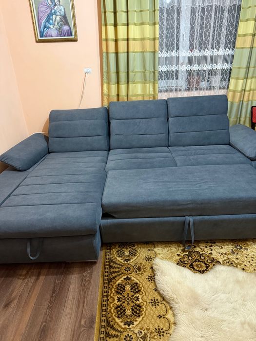 Vând colțar extensibil gri antracit