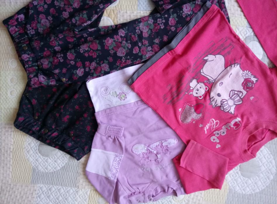 Рокля и Есенни лотове - размер 104  по 7лв