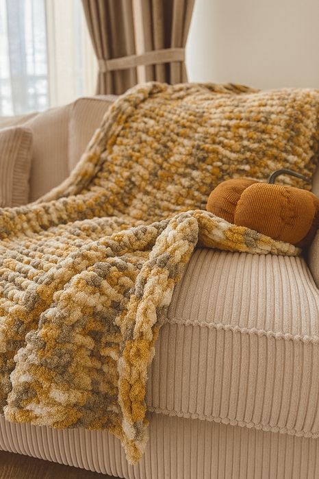 Одеяло в есенни цветове