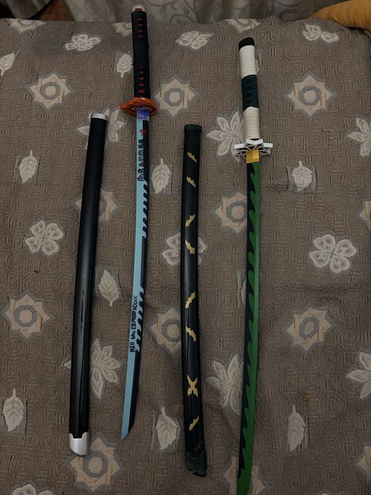 Катаны с аниме клинок раскекающих демонов