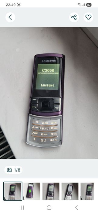 Telefon Samsung Slide cu încărcător