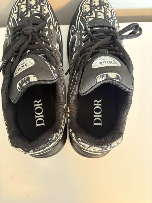 Dior B30 Black Grey Print Reflective- Marimea 43 Pe Stoc