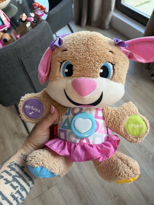 Fisher price интерактивно мече на български език