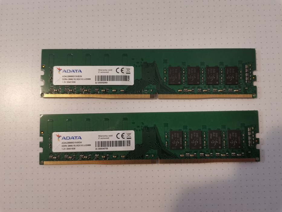 Kit memorie RAM desktop ADATA Premier 16 GB (2x 8GB) 2666MHz CL19