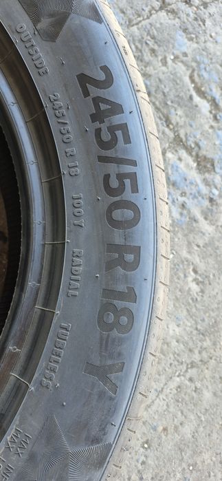 4 anvelope vara noi Continental 245/50/18,dot 2020.Pret/bucata.