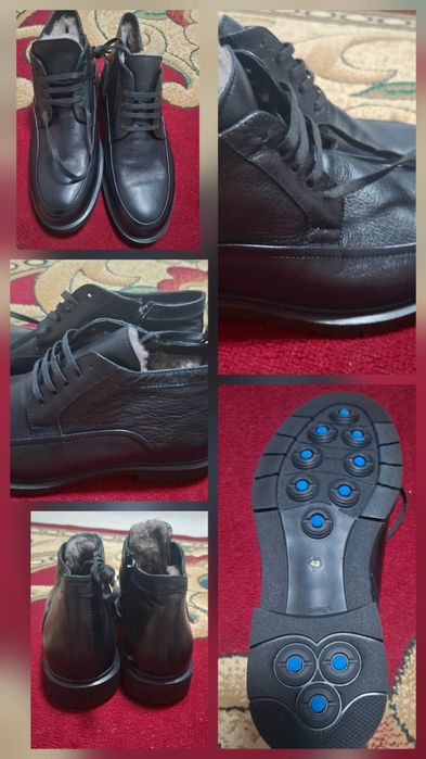 Натуралный кожный мужской обувь сатылады 43 размер новый киілмеген