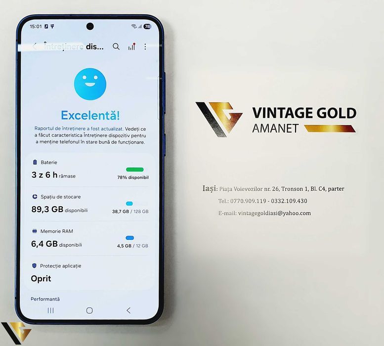 SAMSUNG S25, 128 GB Vintage Gold Iasi