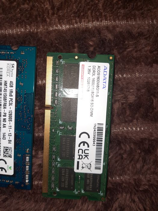 Rami laptop DDR3L 1600(11) 8 Gb  GX16 SO.DIMM 100 lei