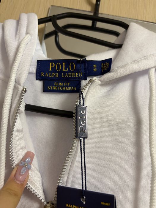 Hanorac alb polo M