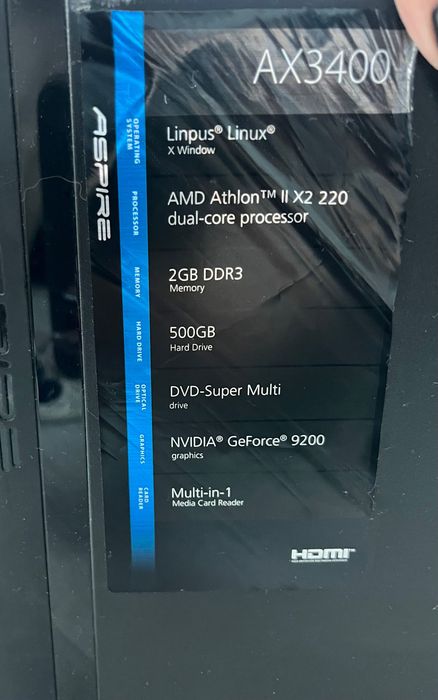 Компьютер Acer AX3400