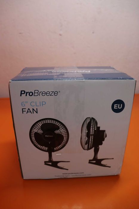 Pro Breeze PowerCool 360 – 6" тих вентилатор с щипка, 2 скорости и 360° регулиране