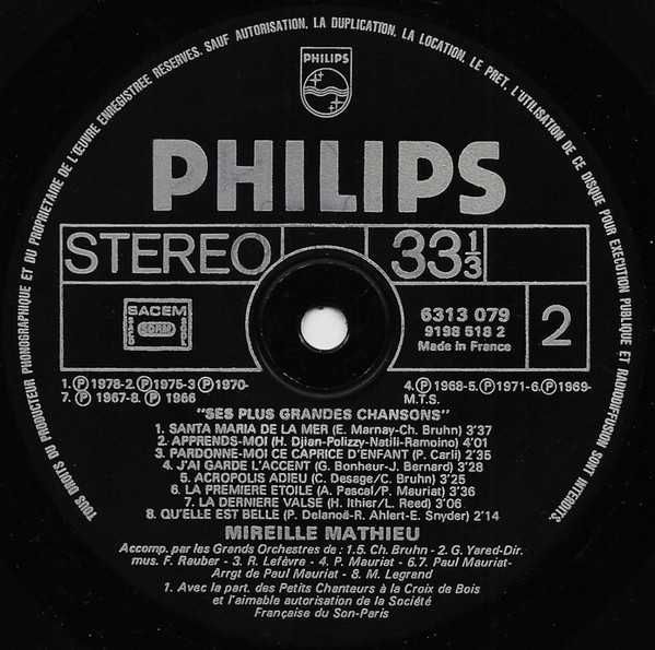 Пластинка виниловая Mireille Mathieu