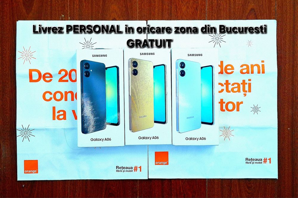 Samsung A06 GOLD // BLUE // BLACK Nou Cutie Sigilata Garantie 2 ani