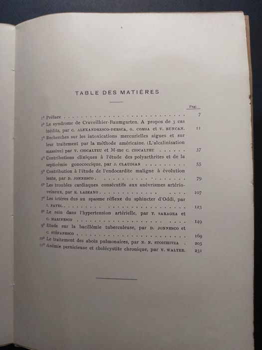 Carte veche de medicina de profesor  Nanu Muscel