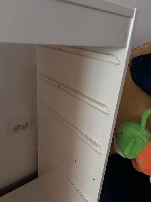 TROFAST IKEA dulap jucarii depozitare+cutii, alb, 99x44x94 cm