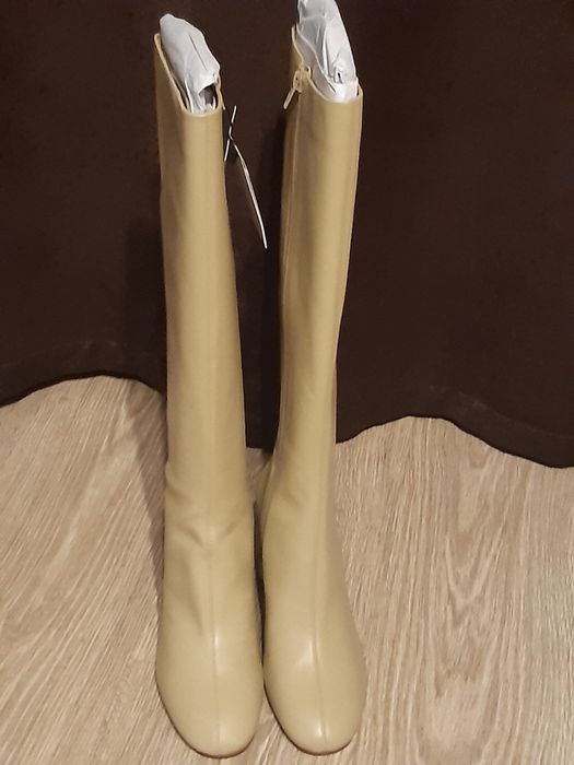 Cizme mango bej noi cu eticheta