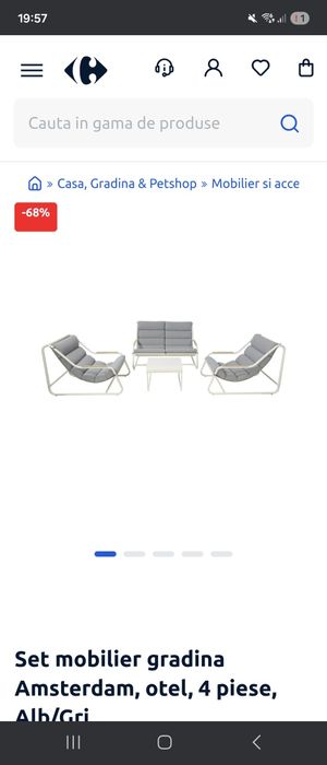 Set canapea,  fotolii si măsuță -500lei