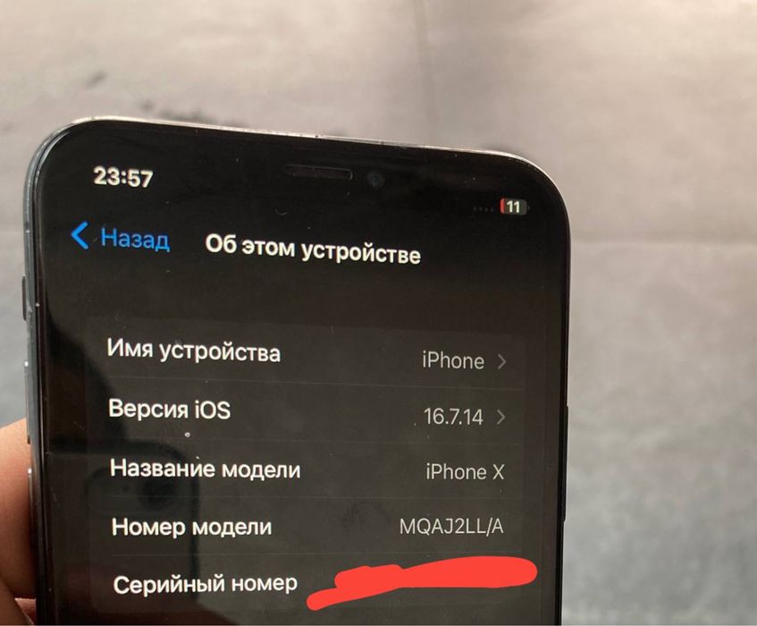 iphone x LLA 64 gb