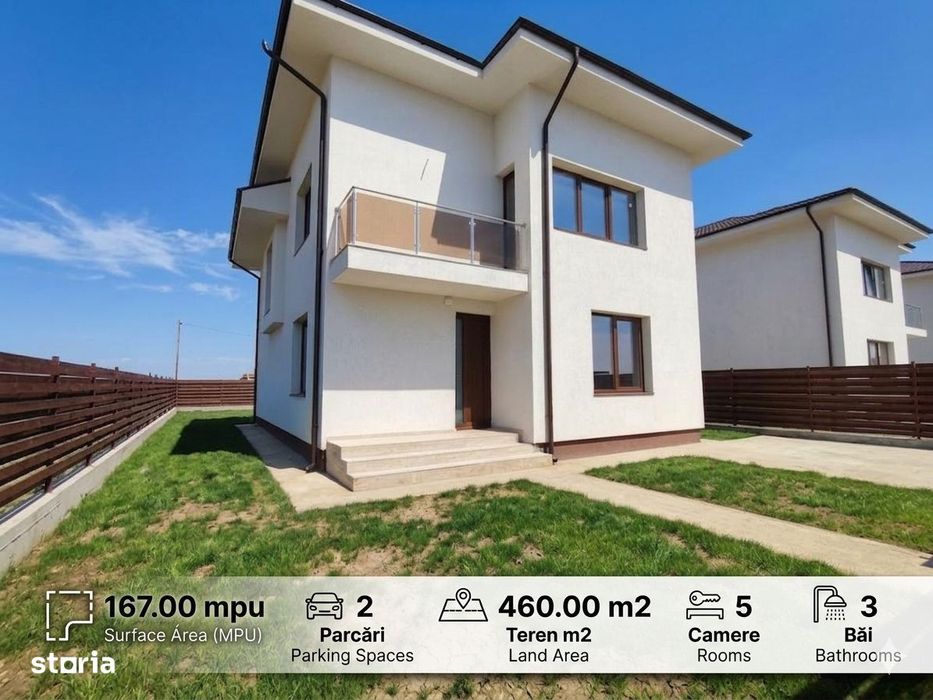 Casa 5 camere |  Tunari - Cosmopolis |  167 mpu |  460 teren