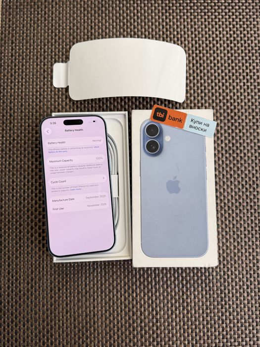 НОВ*iphone 17 Лизинг от 64лв/м BLUE айфон 17 син