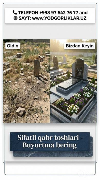 Yodgorlik Qabr Tosh Angren montaj dostavka Надгробия Памятники Ангрен