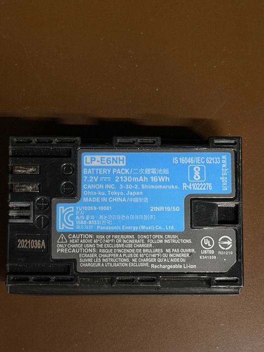 Аккумулятор Canon LP-e6n оригинал
