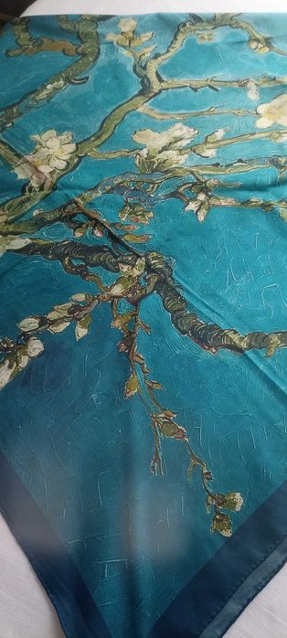 Платок шелковый картина на шёлке