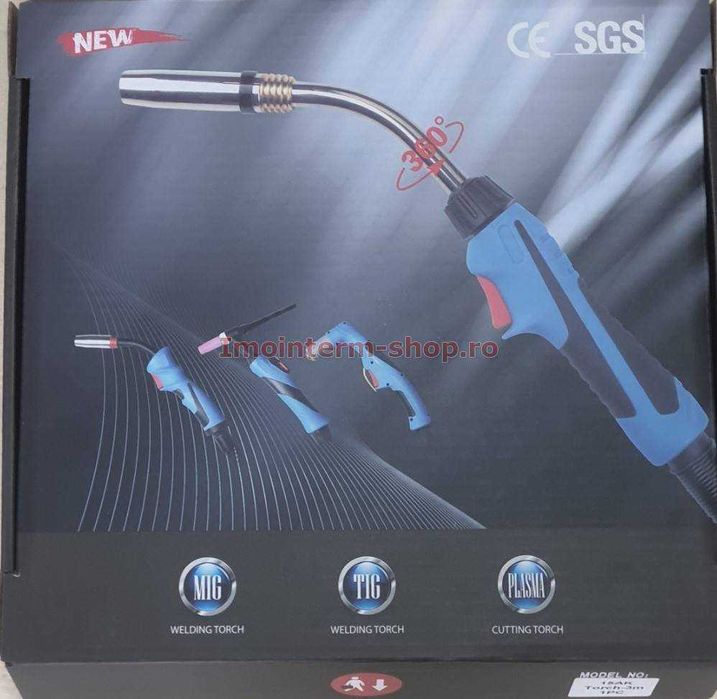 Pistolet sudura MB24 KD ( tip Binzel)  , max 250 A cu cablu de 4 sau 5 m lungime