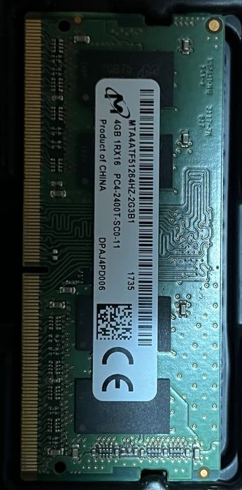 4GB DDR4 laptop un modul