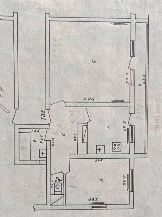 Продаётся Квартира на Чехова 2/5/9 метро Ойбек, 60 школа