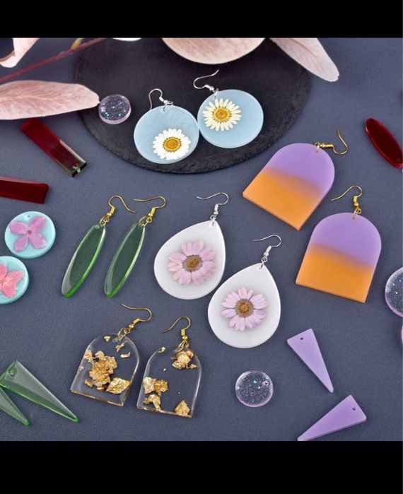 силиконовая форма молд сережки