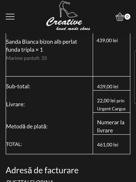 Vând sandale de mireasă