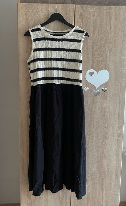 Rochie alb negru femei-XXL noua , doar probata