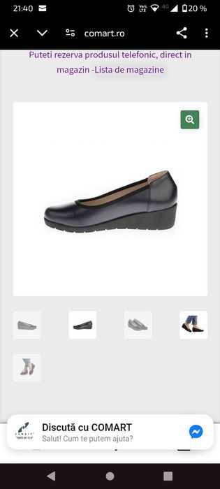 Pantofi de piele noi in cutie 36,5-37