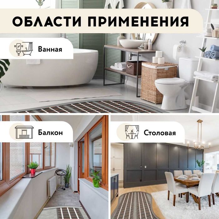 Теплые полы «Русское тепло» на основе нагревательного кабеля